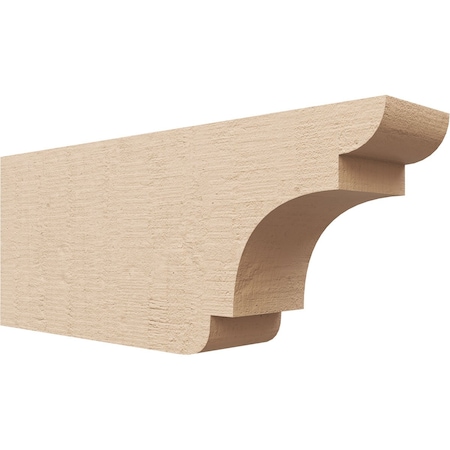 Ekena Millwork 4in. W x 8in. H x 20in. L New Brighton Woodgrain TimberThane Rafter Tail, Primed Tan RFTUR04X08X20NEBRCPR